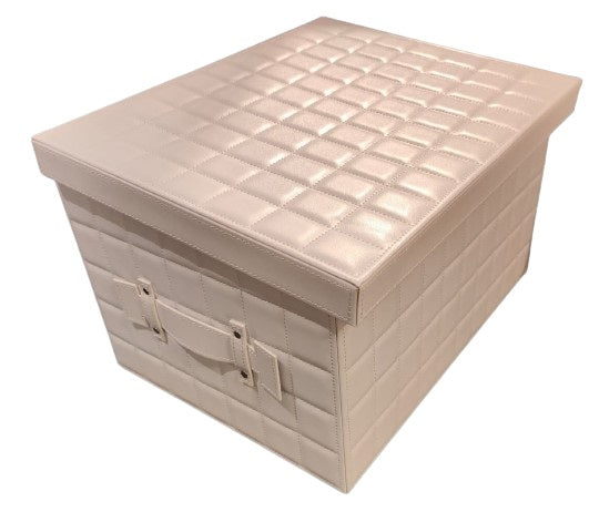 Checks Storage Box - White – Molecule - Home Accessories & Furniture Store