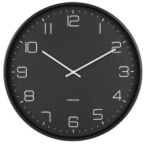 Wall Clock LOFTY - Iron Matt Black