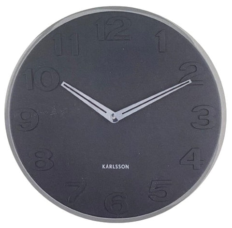 Wall Clock NEW ORIGINAL NUMBERS - Black