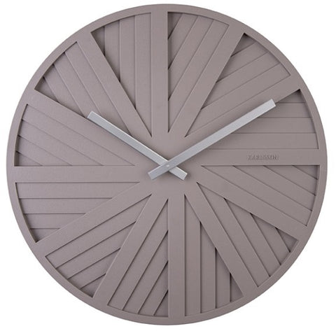 Wall Clock SLIDES DESIGN C - Warm Grey