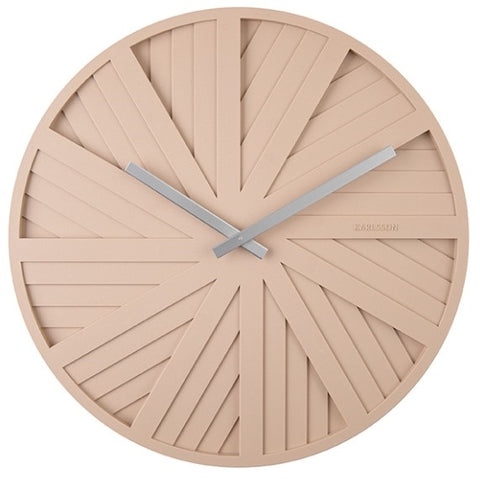 Wall Clock SLIDES DESIGN C - Sand Brown