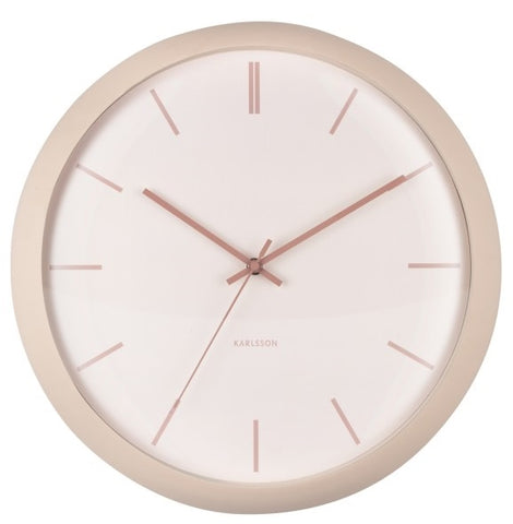 Wall Clock NIRVANA GLOBE - Sand Brown