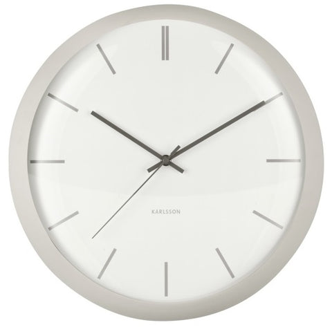 Wall Clock NIRVANA GLOBE - Warm Grey