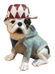 Bulldog Chequered Hat Sitting