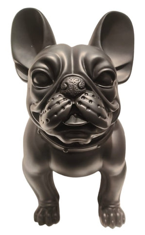Bulldog Sitting - Black (Indent)