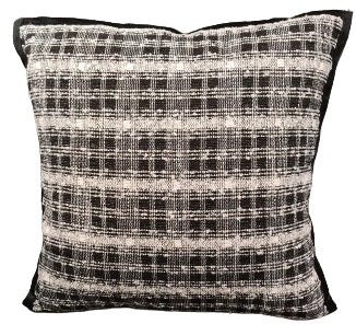 Checkers Cushion - Black