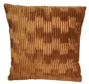 Checkers Cushion - Light Brown