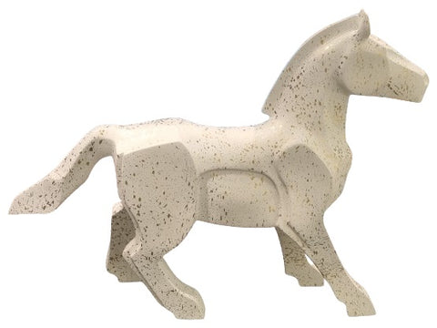 Horse - White / Gold