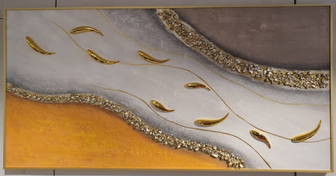 Kois Golden Galaxy Painting