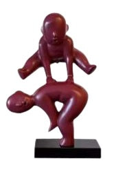 Leaping Boy - Red (Indent)