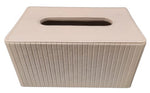 Tissue Box Pleated - White (Indent)
