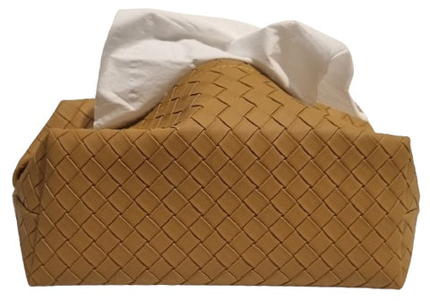 Pleated Tissue Pouch - Sand
