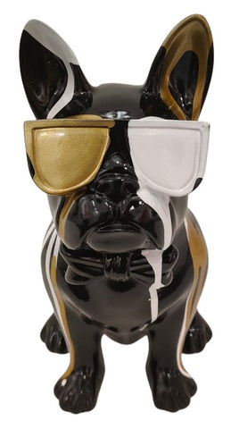 Sitting Bulldog - Black (Indent)