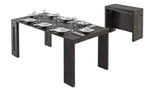 Tavolo Extend 80 Console Table Assembled Al. Mech - Black Marble