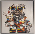 Tee For Pup Painting With Black Frame (Indent)