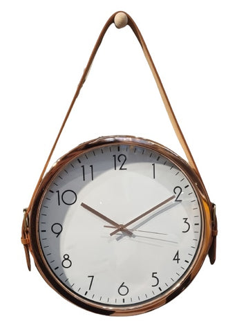 Classic Numbers W/C - Rose Gold w Tanned Strap