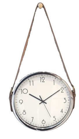 Classic Numbers W/C - Silver w Brown Strap