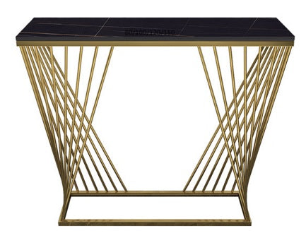 Console Harp - Gold Frame / Black Top (Indent)