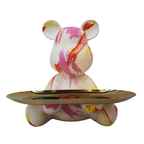 Happy Bear Sitting Pink - Indent