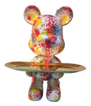 Happy Bear w Long Tray Standing - Bright Splash