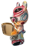 Happy Bear w Long Tray Standing - Colourful Circles (Indent)