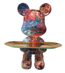 Happy Bear w Long Tray Standing - Opulent Splash