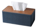 Tissue Box - Blue Linen