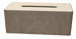 Tissue Box - Grey PVC / White Top