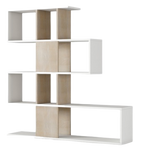 Libreria Tetrix Bookcase - White / Oak