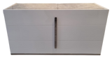 Mara White 3/D Dresser - Indent