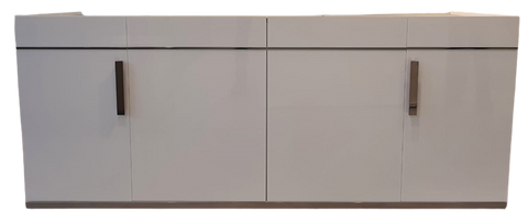 Mara White 4/D Buffet K.D With Handles (Indent)