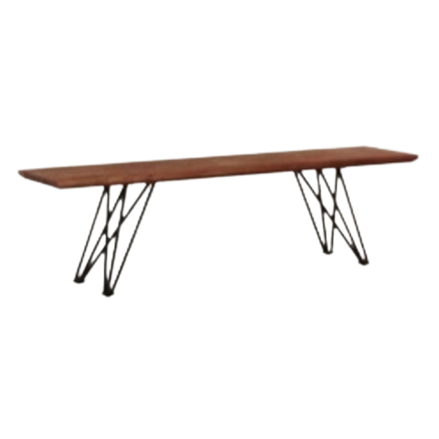 Prism Live Edge Dining Bench 160cm