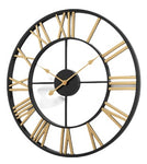 Roman Clock 50cm - Black / Gold