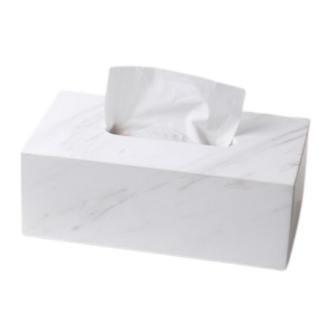 Marble Tissue Box - White (Indent)