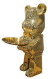 Serving Bear w Tray - Gold Mosaico