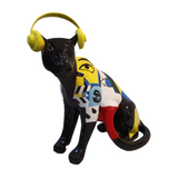 Sitting Leopard w Headset - Indent
