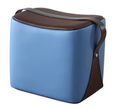 Smiley Stool With Handle (Sky Blue) PU Seat - Indent