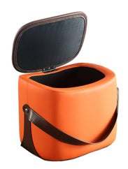 Smiley Stool With Storage (Orange) - Indent