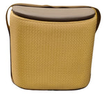 Smiley Stool w Storage & Pleated Seat - Mustard (Indent)