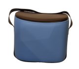 Smiley Stool With Storage (Sky Blue)