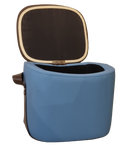 Smiley Stool With Storage (Turquoise)
