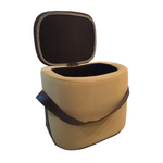 Smiley Stool With Storage (Beige)