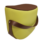 Smiley Stool w Handle (Apple Green) - PU Seat - MOLECULE PTE. LTD.