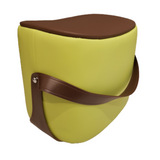 Smiley Stool w Handle (Apple Green) - PU Seat - MOLECULE PTE. LTD.