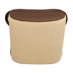 Smiley Stool w Handle (Beige) - PU Seat - MOLECULE PTE. LTD.