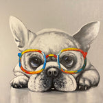 Specky Dog Oil Painting