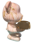Standing Bear w Long Tray - Gold Dust / Pink
