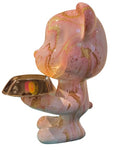 Standing Bear w Long Tray - Gold Dust / Pink