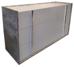 Treviso 6 Drawers Double Dresser With Soft Closing Hinges (Indent)