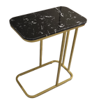 Tuck in / Side Table - Gold Frame + Black Top